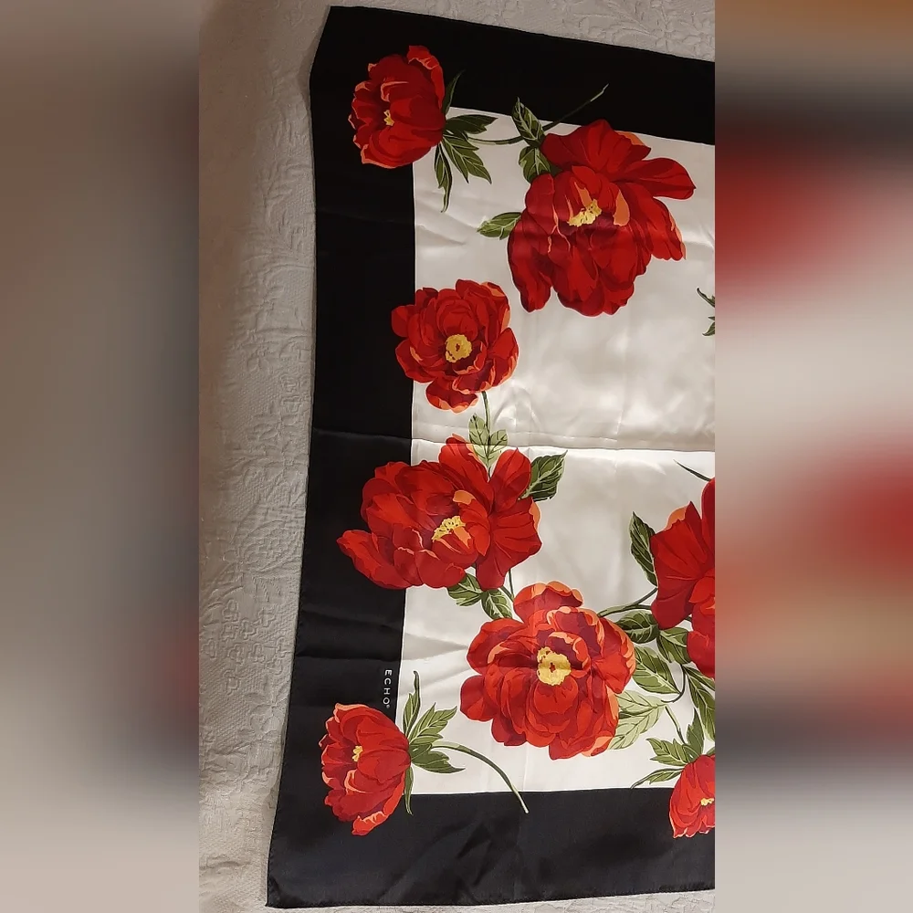 ECHO | Silk, Rose Scarf